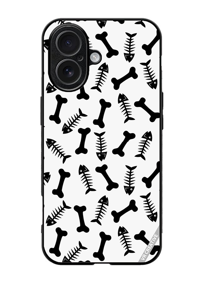 VR CREATIVE Protective Case Cover For Apple iPhone 17 Bones Seamless Pattern Design Multicolour