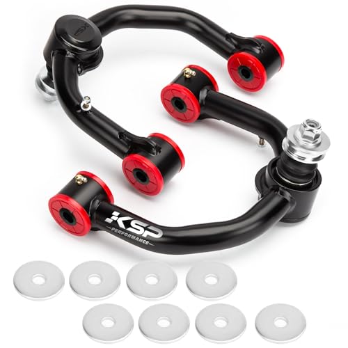 KSP PERFORMANCE KSP Front Upper Control Arms for Toyota Tacoma 4Runner N180 (4x4) 4WD Prerunner (4X2), 2-4" Adjustable Tubular A-Arm Replacement Factory/Stock Suspension Arms After 2-4 inches Lift, 2 PCS Black - Image 1