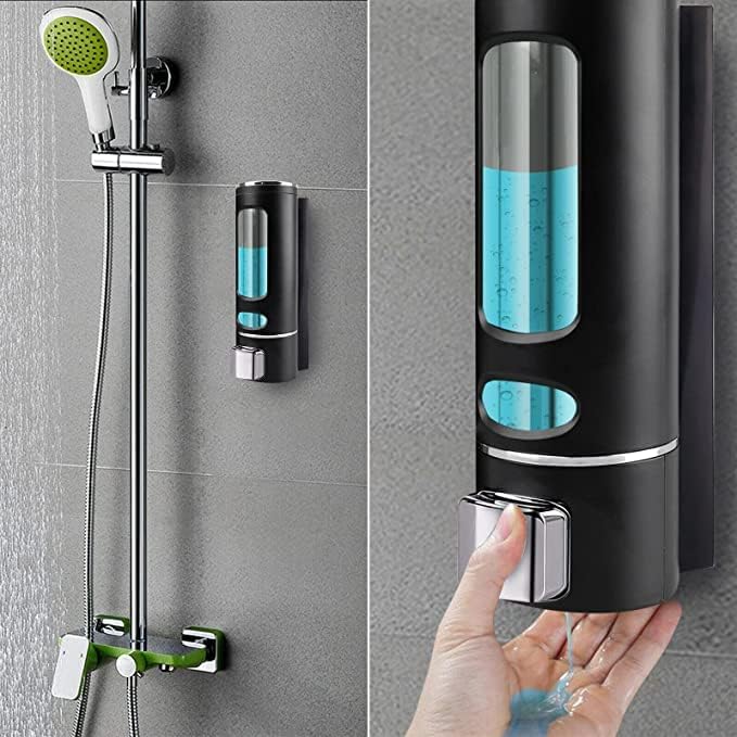 ALTURAS 400 Ml Cd1015 Abs Wall Mounted Liquid Soap Dispenser Shampoo Sanitizer Gel Dispenser for Bathroom- Set of 2,Chrome - Image 2