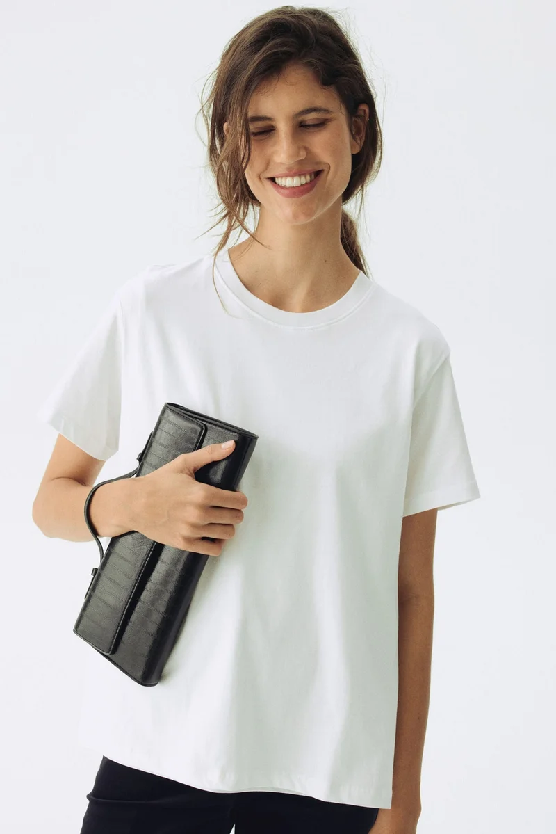 اتش اند ام تي-شيرت قطني للرضاعة من تشكيلة ماما