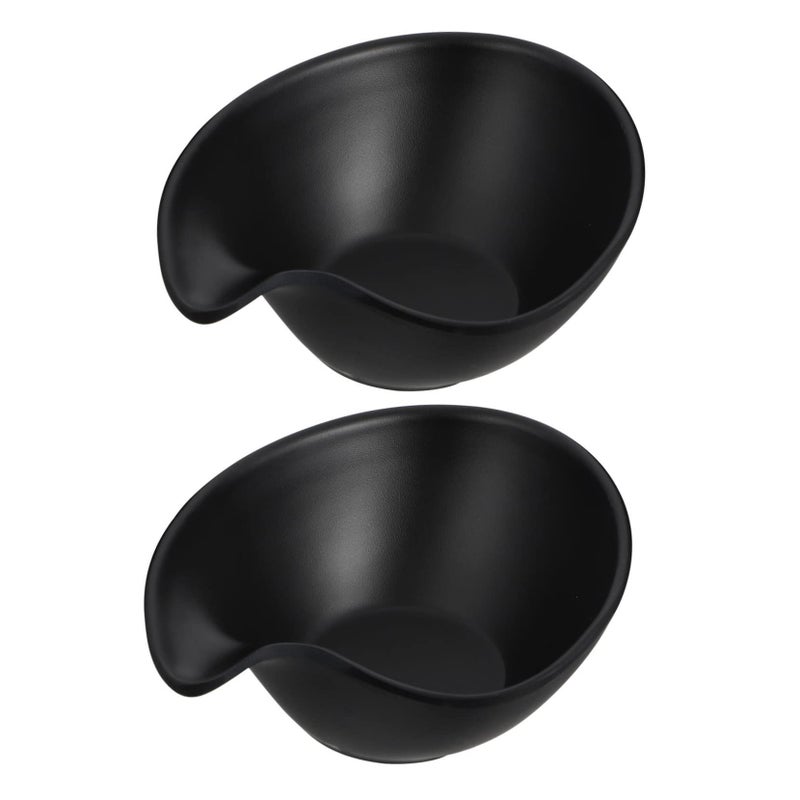 Ceramic Dipping Sauce Bowls Set of 2 for Soup Salad Dressing - Image 2