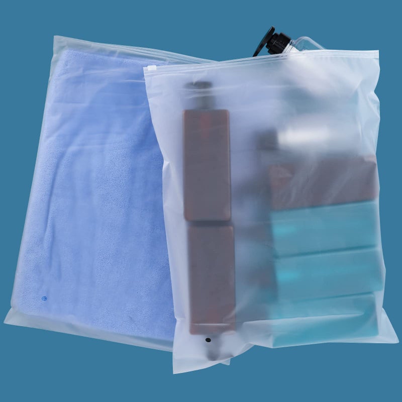 ENPOINT ENPOINT T Shirt Bags for Small Business 100pcs 10x13 inch 3 mil Thick Frosted Zipper Bags for Clothes Swimsuit Storage with Zipper Vent Holes for Shirt Packaging Clothing Packaging