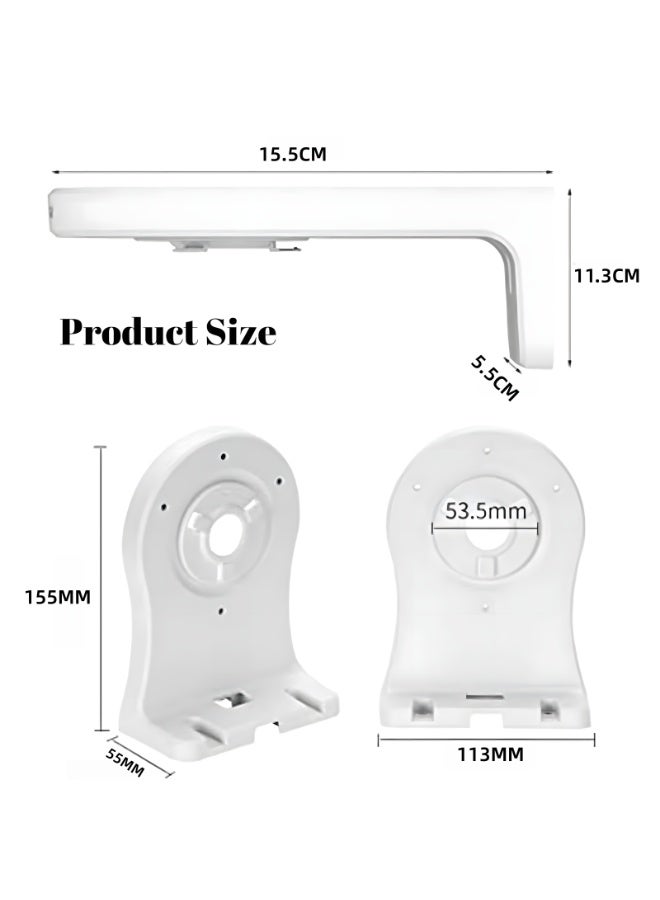 Closeli 3Pack WiFi Camera Mount Bracket, Camera Installation Stand, Compatible with EZVIZ C6 Series and C4 Series IP Cameras, Wall Ceiling Corner Mount Holder, ABS Security Camera Bracket, Easy Installation, Cable Management for CCTV IP Cameras - Image 4