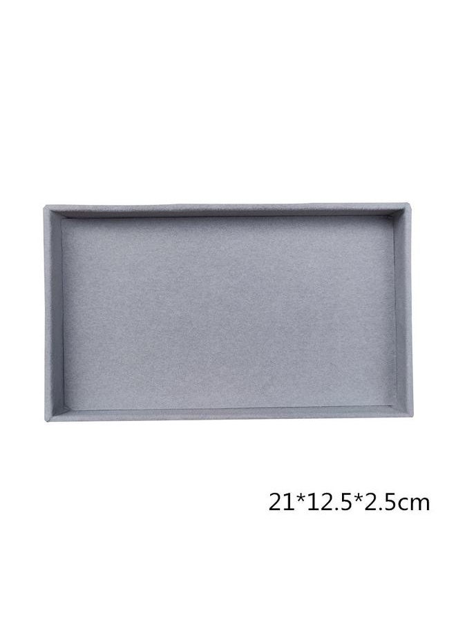yongsheng 3PCS Drawer Organizer Stackable Jewelry Organizer Trays for Drawer Rings Earrings Necklaces Bracelet Storage Showcase Box(Grey)  - Image 2