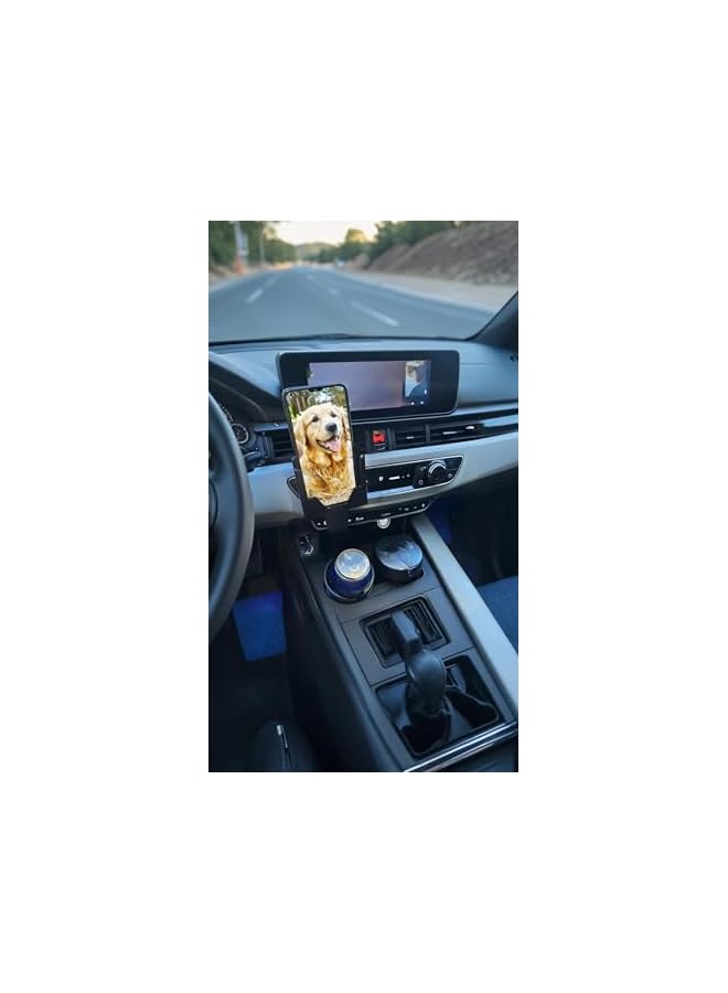 S-TOP Car Cell Phone Holder Adjustable Cup Mount Flexible Tab Horizontal Vertical Universal Fit - Image 2