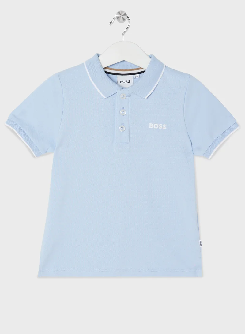 بوس Kids Logo Polo