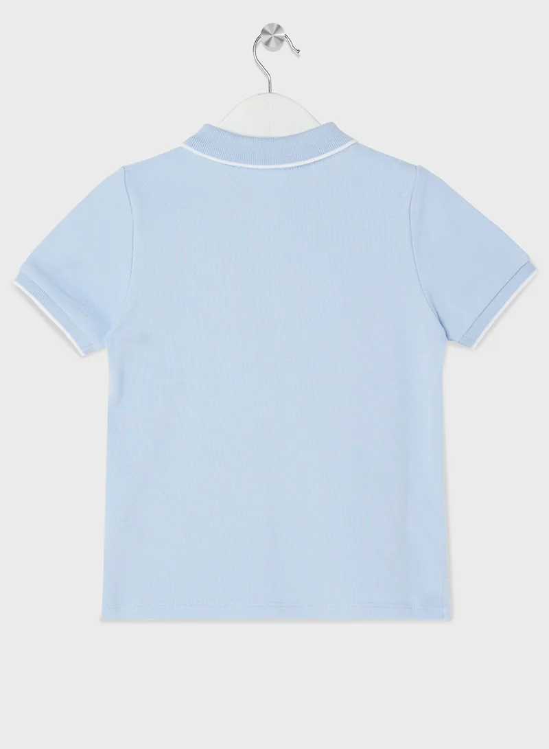 بوس Kids Logo Polo