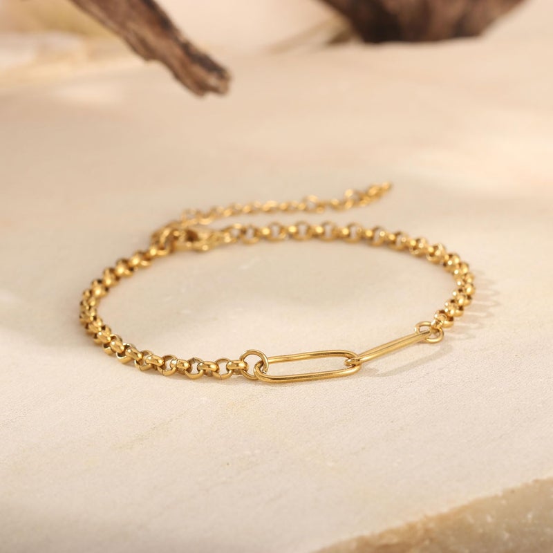 AULSIEY Matching Bracelets for Best Friends, Friendship Bracelet for 2,Paperclip Link Bracelet Friendship Gifts for Women Friends,Couples Bracelets Valentines Gift for Boyfriend Bff - Image 2