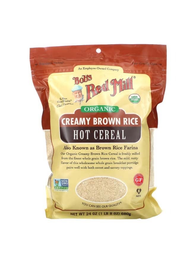 Bob's Red Mill Organic Creamy Brown Rice Hot Cereal 24 oz 680 g - Image 1