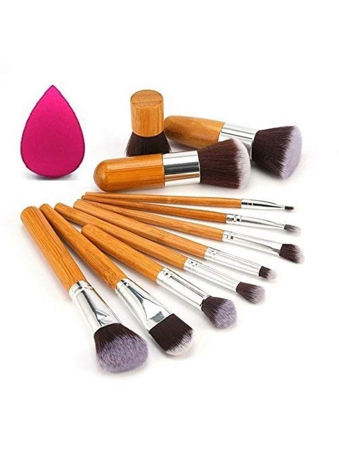 Kylie Kylie Synthetic Bristle Makeup Brushes Brown Pack Of 11 Kylie  - Image 1