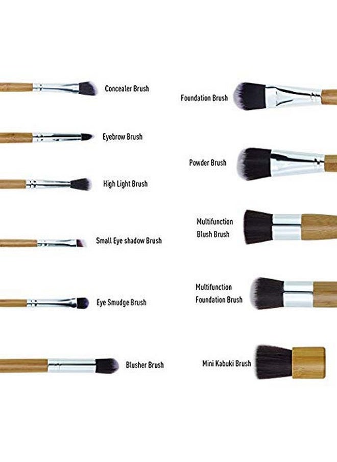 Kylie Kylie Synthetic Bristle Makeup Brushes Brown Pack Of 11 Kylie  - Image 3