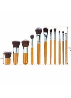 Kylie Kylie Synthetic Bristle Makeup Brushes Brown Pack Of 11 Kylie  - Image 2