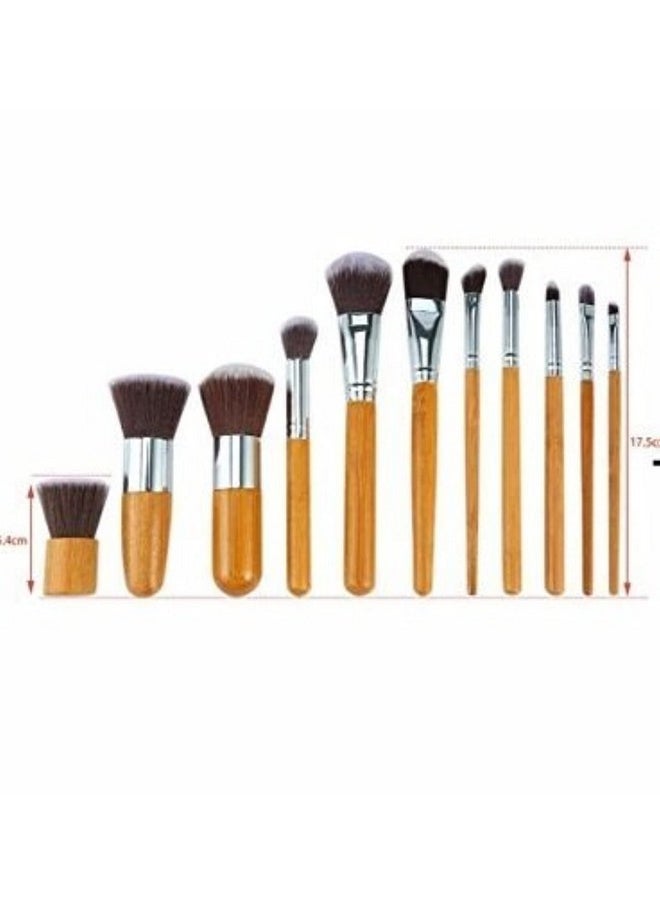 Kylie Kylie Synthetic Bristle Makeup Brushes Brown Pack Of 11 Kylie  - Image 2
