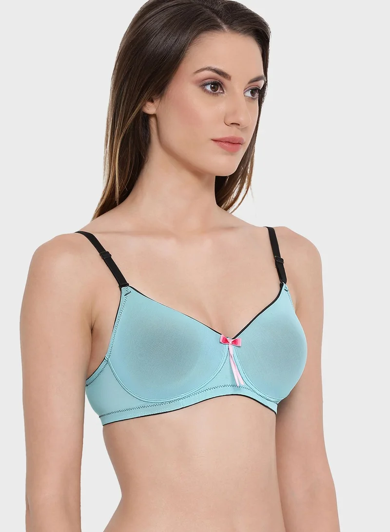 Clovia Knitted Plunge Neck Bra
