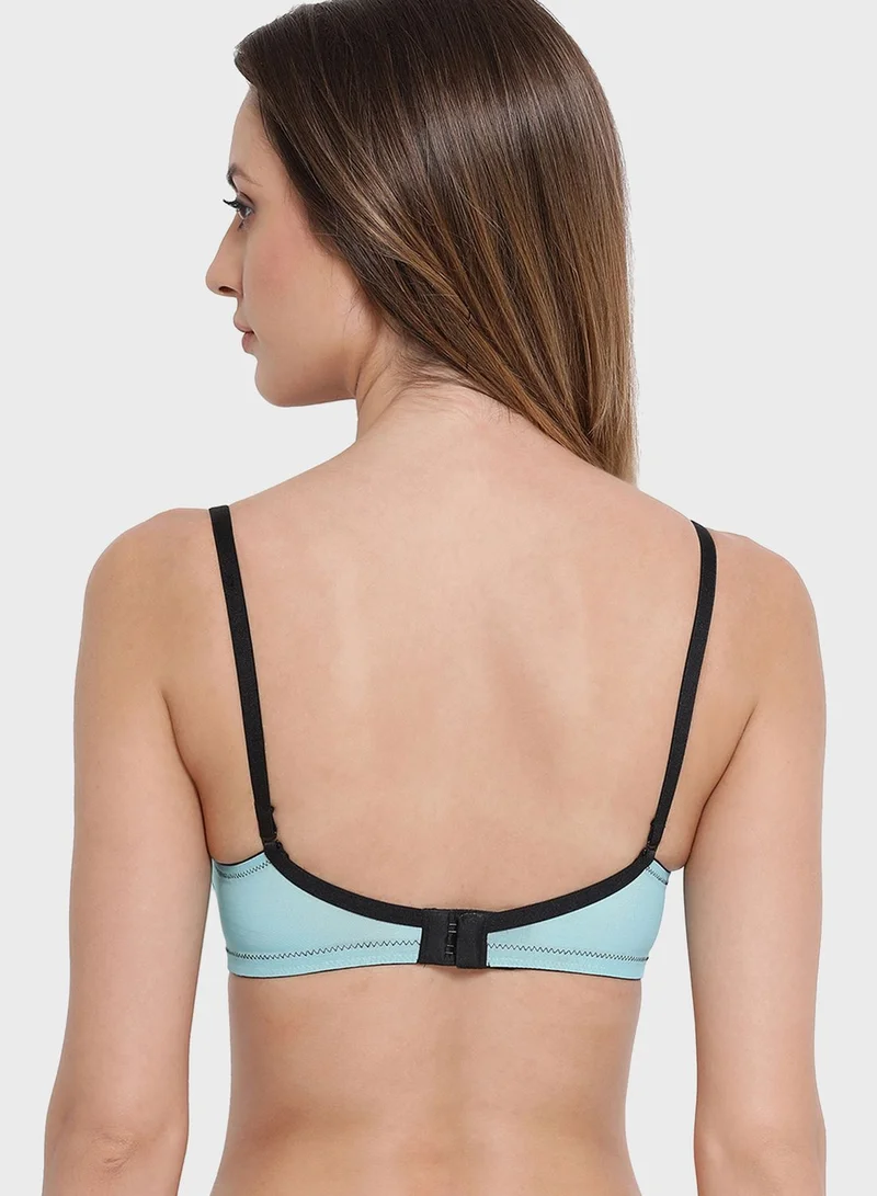 Clovia Knitted Plunge Neck Bra