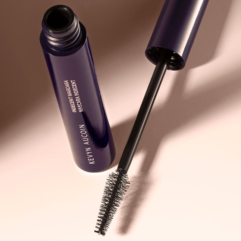 Kevyn Aucoin Indecent Mascara, Black: Thin cone-shaped brush. Creamy lash condition formula. Dramatic and natural look. Long wear. Clump & flake-free. Pro makeup artist go to for defined fuller lashes - Image 3