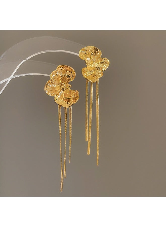 KUYING Fashionable Long Tassel Earrings 