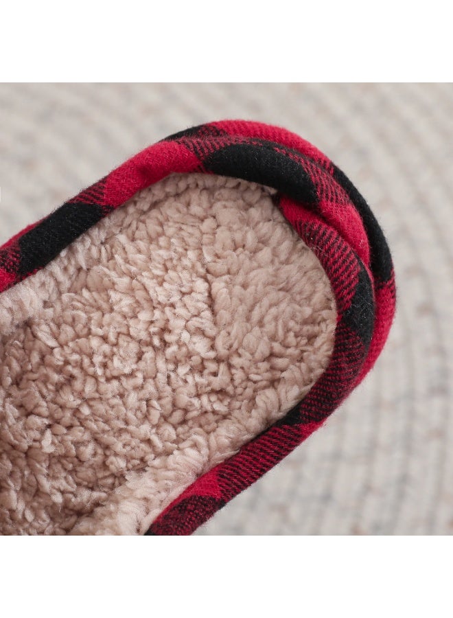 Loquat Home Slippers for Women Men, Winter Plush Slipper with Memory Foam, Fluffy Soft Warm Slip On House Slippers, Anti-Skid Cozy Plush Warm Couple Slippers for Indoor Outdoor Slippers - Image 2