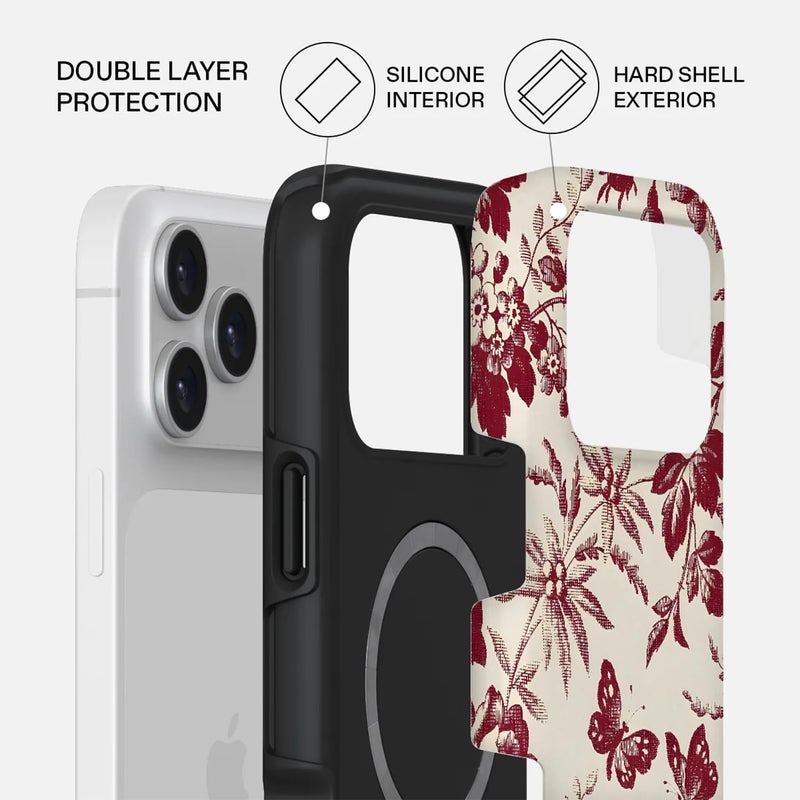 موبكوس جراب Mobcos Bloome Premium لهاتف iPhone 17 Pro Max، متوافق مع غطاء صلب مزدوج الطبقات مع حماية من السيليكون - غطاء مقاوم للخدوش والصدمات - Image 2