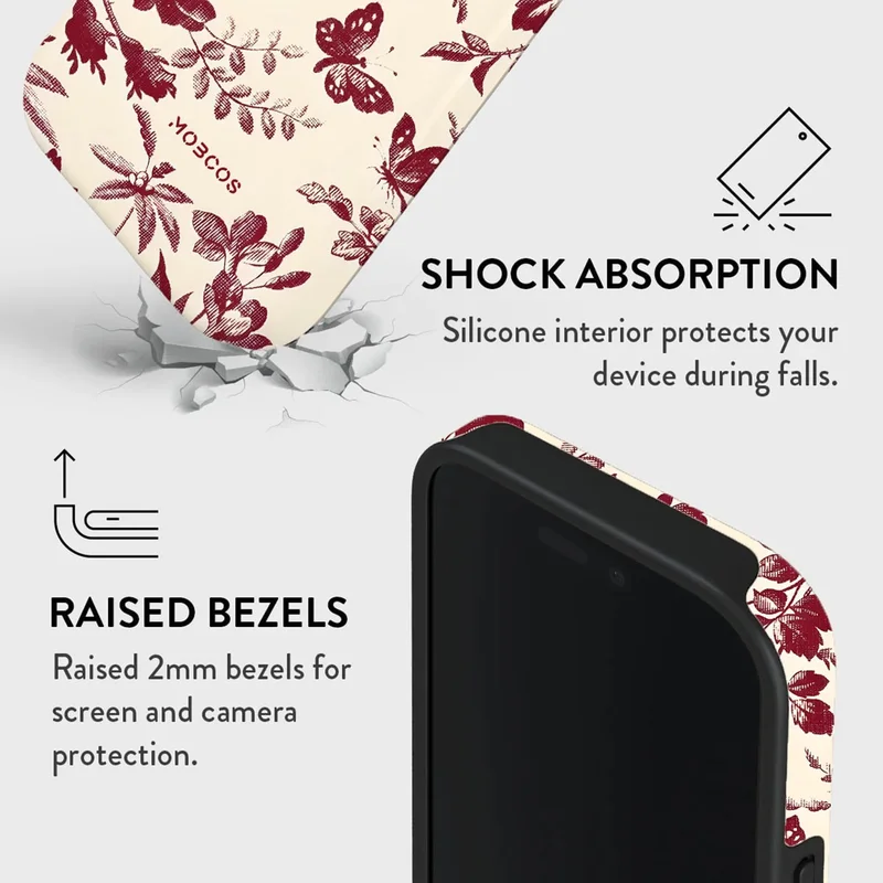 Mobcos Mobcos iPhone 17 Pro Max Bloome Mobcos iPhone 17 Pro Max Bloome Premium Case Compatible with Hybrid Dual-Layer Hard Shell + Silicone Protection - Scratch-Resistant Shockproof Mobile Cover  | Best Price UAE