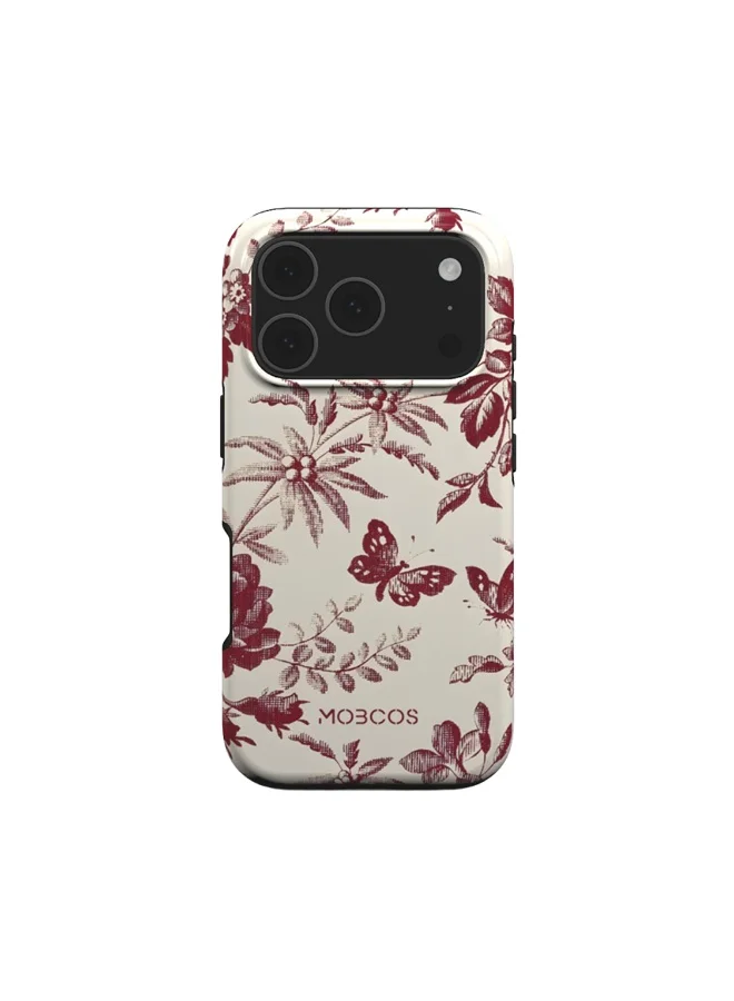 موبكوس جراب Mobcos Bloome Premium لهاتف iPhone 17 Pro Max، متوافق مع غطاء صلب مزدوج الطبقات مع حماية من السيليكون - غطاء مقاوم للخدوش والصدمات