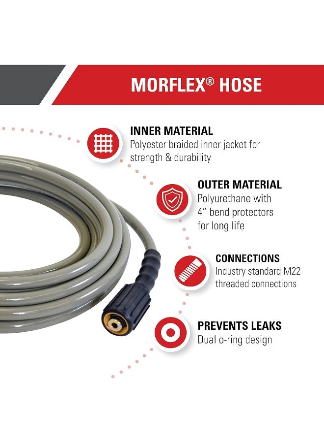 Simpson Simpson Cleaning 40224 Morflex Series 3300 PSI Pressure Washer Hose  - Image 2