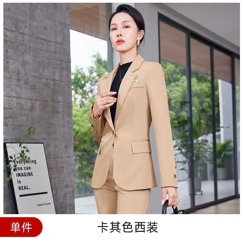 School Teacher Suits, Professional Attire, 2025 Style Professional Attire, Women'S High-End Work Clothes, Formal Wear, Long-Sleeved - Image 1