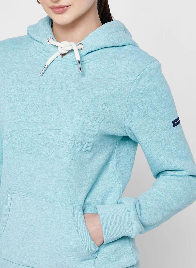 Superdry Logo Pocket Detail Hoodie