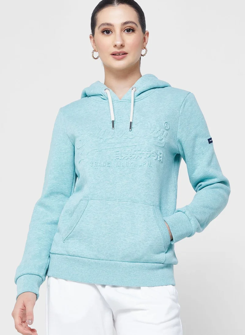 Superdry Logo Pocket Detail Hoodie
