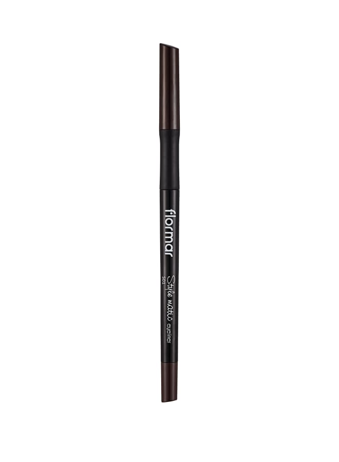 flormar Stylematic Eyeliner – S01 Chocolate Cream – Twist-Up Waterproof Eye Pencil, High-Pigment Color, Smudge-Resistant, Quick-Setting, Long-Lasting Definition S01-CHOCOLATE CREAM - Image 2