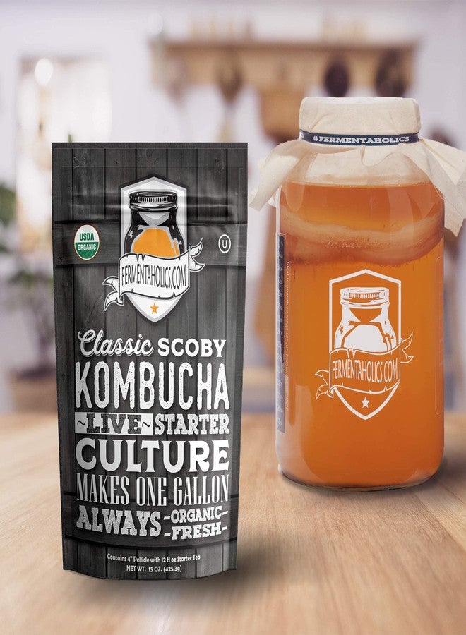 Fermentaholics Unbleached Muslin Kombucha Covers - 4 Pack with Rubber Bands - 10" Square Fits Wide Variety Of Jar Openings - Tight Weave Keeps Flies Out - Let's Your Kombucha Breathe - Hand Wash - Image 5