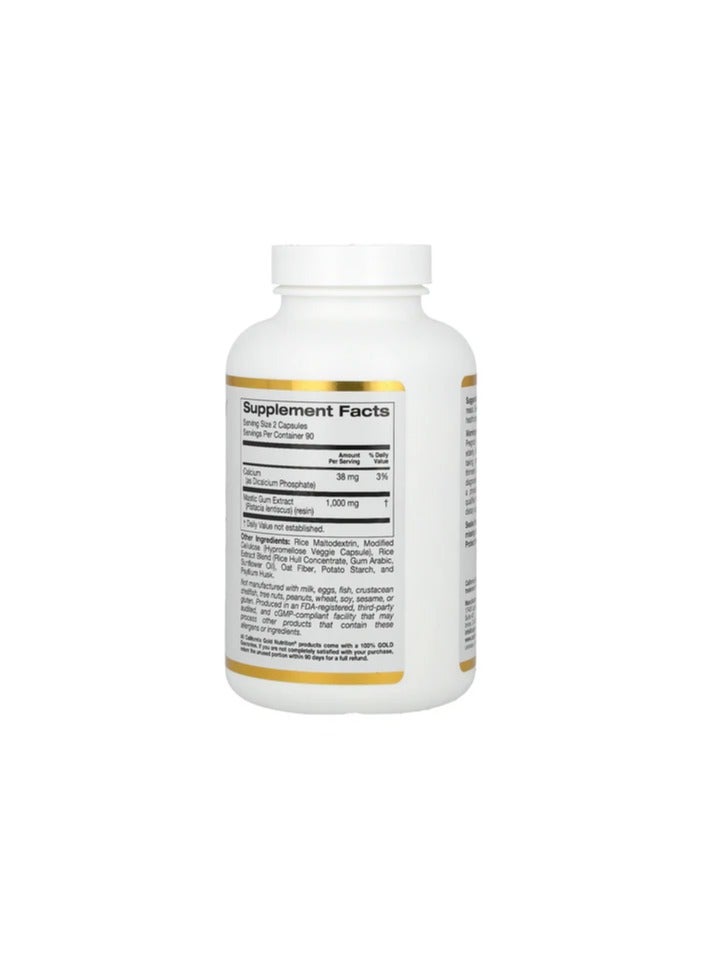 California Gold Nutrition Mastic Gum 500 mg 180 Veggie Capsules - Image 3