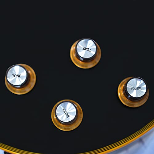 SAPHUE Plastic Top Hat Style 2 Volume and 2 Tone Speed Control Knobs Set for Gibson Les Paul Electric Guitar Replacement - Image 4