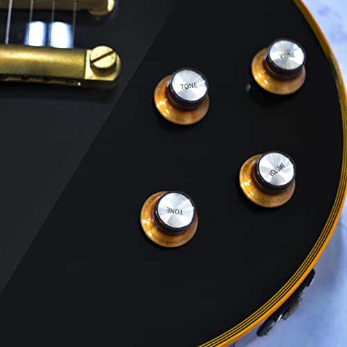 SAPHUE Plastic Top Hat Style 2 Volume and 2 Tone Speed Control Knobs Set for Gibson Les Paul Electric Guitar Replacement - Image 2