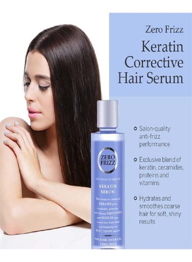 Zero Frizz Keratin Serum For Nourishing And Hydrating Hair 148ml - Image 3