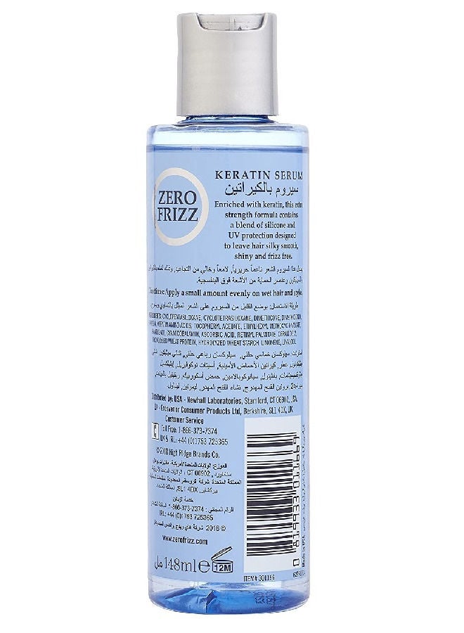 Zero Frizz Keratin Serum For Nourishing And Hydrating Hair 148ml - Image 2