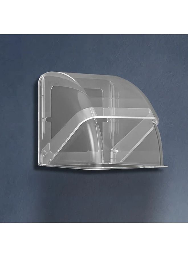 Transparent Waterproof Outdoor Electrical Outlet Cover Rainproof Power Socket Protector - Image 1