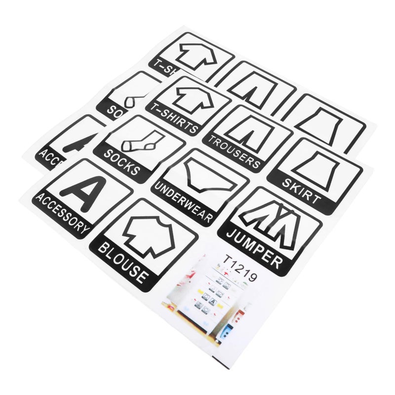 2 Pcs Colorful Closet Organization Labels For Clothes Sorting And Wardrobe Identification - Image 2