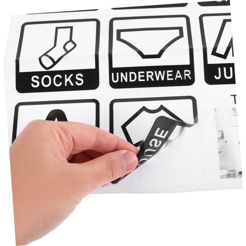 2 Pcs Colorful Closet Organization Labels For Clothes Sorting And Wardrobe Identification - Image 4