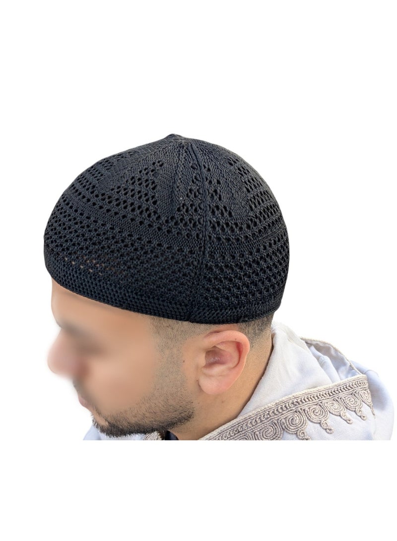 طاقية صلاة تركية من القطن – تصميم إسلامي أنيق مريح للاستخدام اليومي والعبادة - Image 3