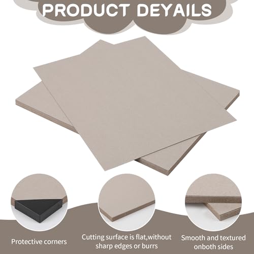 AXELIP Chipboard Cardboard 8.5 x 11 inch, 20 Sheets of 22 Point Kraft Board, Flat Cardboard Inserts for Shipping, Mailing, Packing, DIY Crafts - Image 3