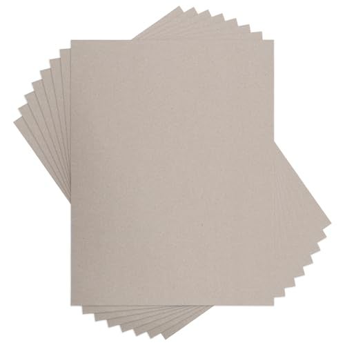 AXELIP Chipboard Cardboard 8.5 x 11 inch, 20 Sheets of 22 Point Kraft Board, Flat Cardboard Inserts for Shipping, Mailing, Packing, DIY Crafts - Image 1