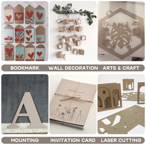 AXELIP Chipboard Cardboard 8.5 x 11 inch, 20 Sheets of 22 Point Kraft Board, Flat Cardboard Inserts for Shipping, Mailing, Packing, DIY Crafts - Image 4