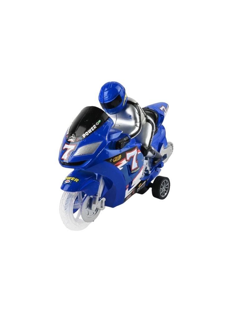 بريميم دراجة سباق تعمل بالتحكم عن بعد – لعبة دراجة بهلوانية عالية السرعة للأطفال للعب في الأماكن المغلقة والمفتوحة - Image 2