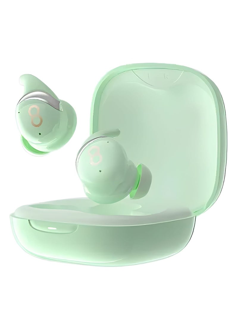 TRANYOO T-M3S Small and Comfortable Bluetooth Headphones with Active Noise Cancellation Green - Image 2