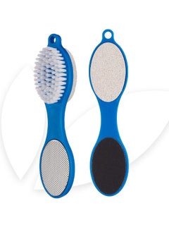 CARE 4 in 1 Foot Scrubber with Callus Remover Foot File with Callus Remover File, Pumice Stone, Nail Brush and Sand Paper for Dry and Moisturized Feet Nail Polish Cleaning  - Image 4