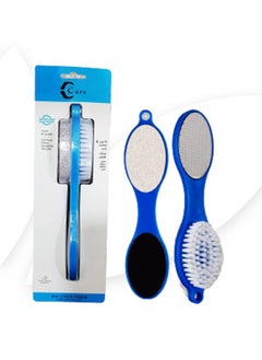 CARE 4 in 1 Foot Scrubber with Callus Remover Foot File with Callus Remover File, Pumice Stone, Nail Brush and Sand Paper for Dry and Moisturized Feet Nail Polish Cleaning  - Image 2