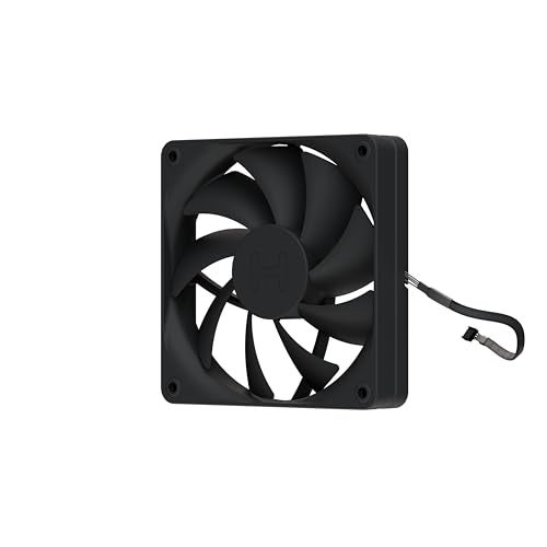 Hyte Flow FA12 120mm PC Case Fans 4-Pack, High Performance, Low Noise, 1500 RPM, 4-Pin PWM, Fluid Dynamic Bearing - Pitch Black - Image 3
