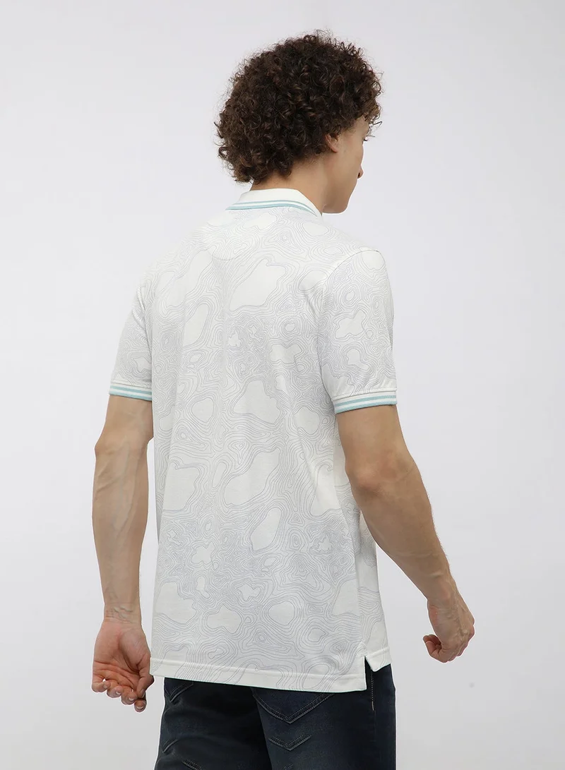 BEVERLY HILLS POLO CLUB All Over Print Polo