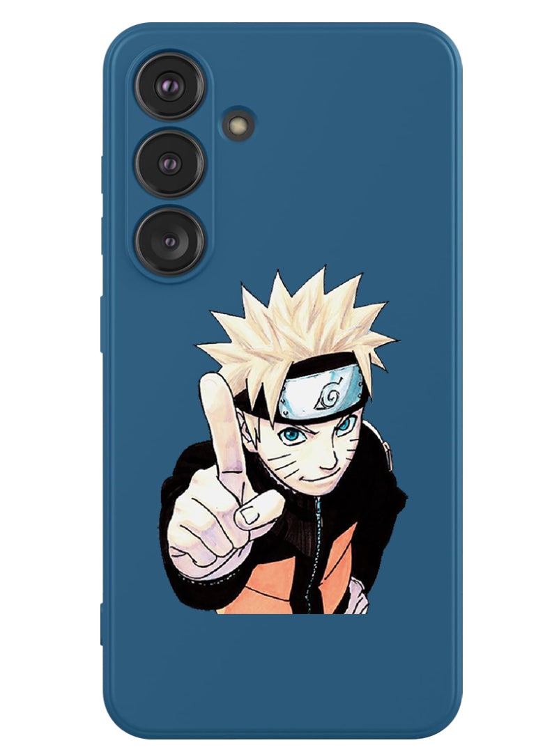 Theodor Protective Slim Fit Case Liquid Silicone Cover with Full Body Protection Anti-Scratch Shockproof Case For Samsung Galaxy S24 Plus (Blue) - Anime Naruto 2 - Image 1